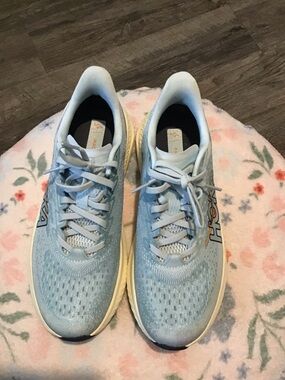 Hoka Women's Pale Blue Athletic Running Shoes